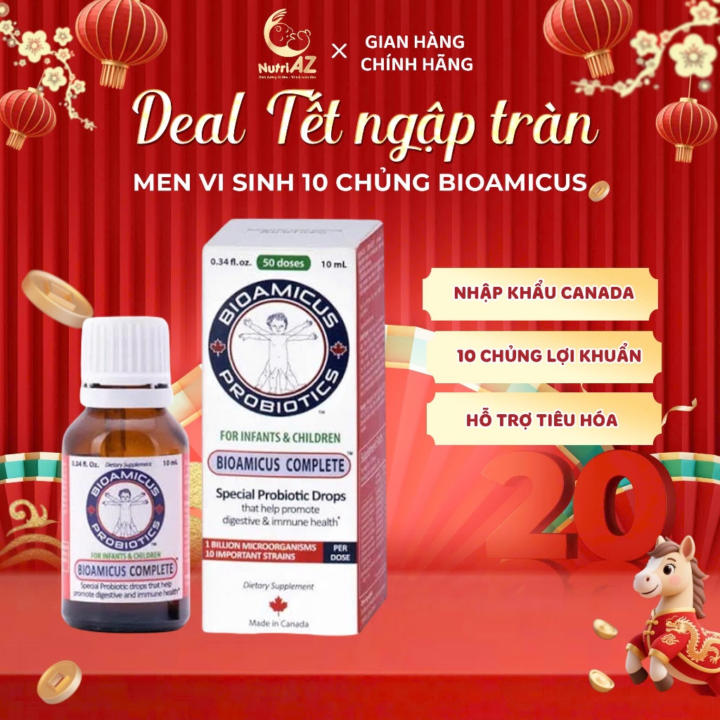 Men Vi Sinh 10 Chủng BioAmicus Nhập Khẩu Canada | Shopee Việt Nam