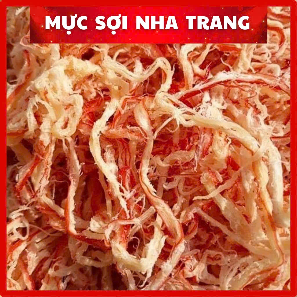 Khô mực xé sợi hấp nước dừa cao cấp mềm ngọt tự nhiên, mực khô ăn liền ngon, hũ 250g/500g, HTC Food