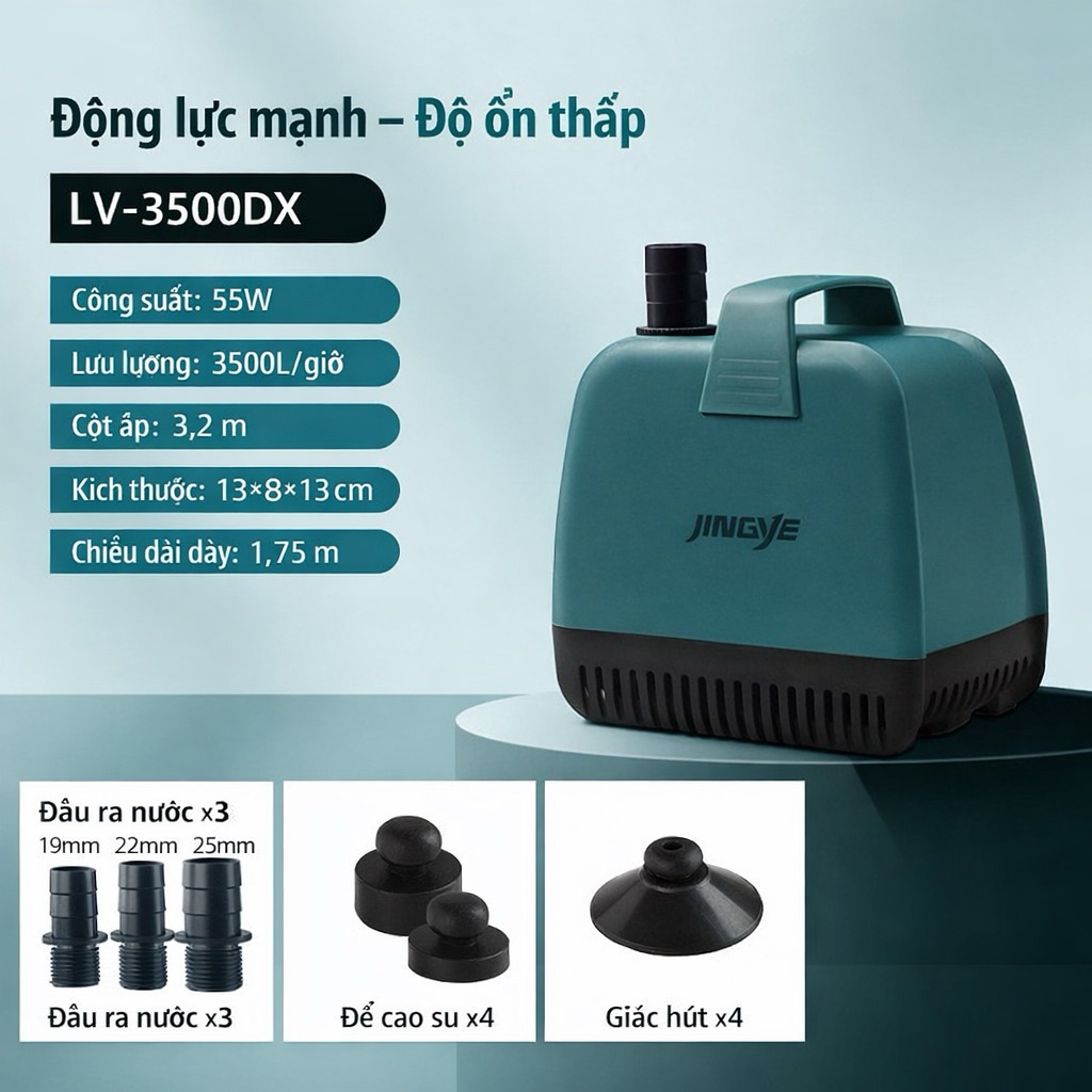 Máy Bơm Chìm Hút Đáy Hồ Cá LV-1000DX/LV-1500DX/LV-2000DX, Bảo Hành 6 Tháng Lỗi 1 Đổi 1