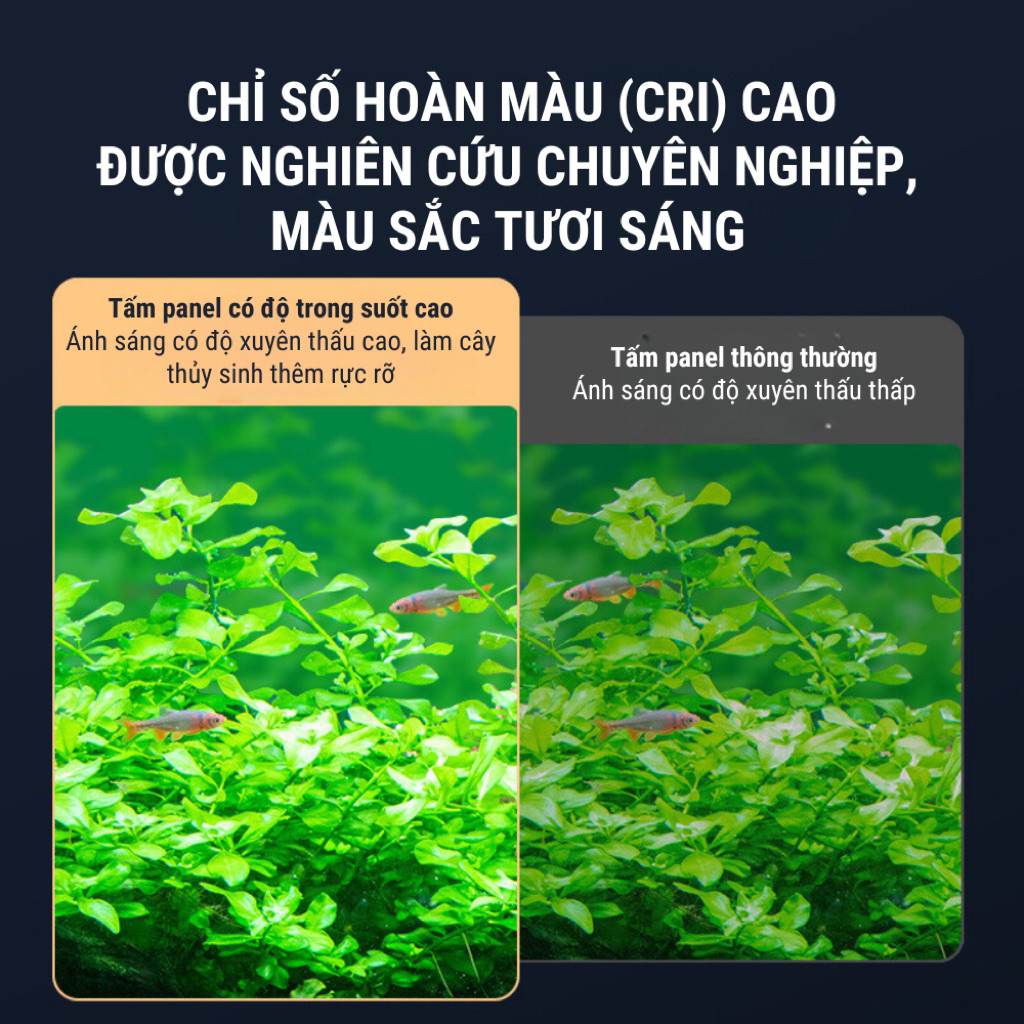 Đèn LED JINGYE JY-S3 Plus+ – Ánh Sáng Tự Nhiên Cho Bể Cá Sinh Động, Bảo Hành 6 Tháng Lỗi 1 Đổi 1