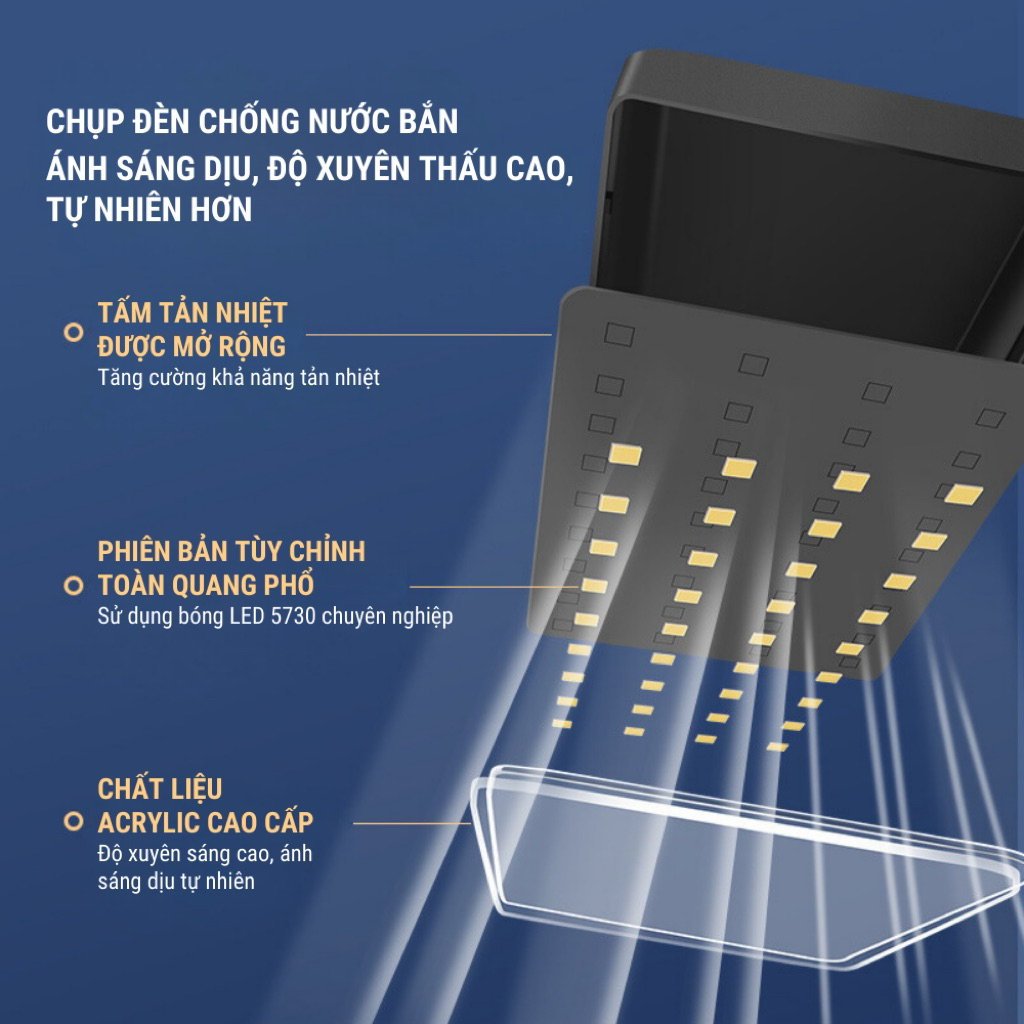 Đèn LED JINGYE JY-S3 Plus+ – Ánh Sáng Tự Nhiên Cho Bể Cá Sinh Động, Bảo Hành 6 Tháng Lỗi 1 Đổi 1
