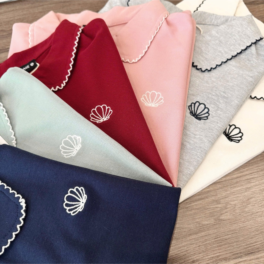Áo Polo Mirage Thêu Chữ Form Basic Màu Pastel Hot Trend Chất Vải Mềm Mịn Thoáng Mát.