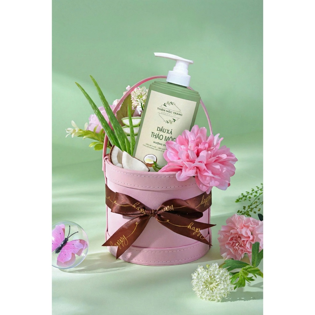 Dầu Xả Thảo Mộc Hương Dừa Mộc Dưỡng Nhiên – Dưỡng Ẩm Sâu, Gỡ Rối, Tóc Mềm Mượt Không Bết, Phục Hồi Tóc Khô Xơ