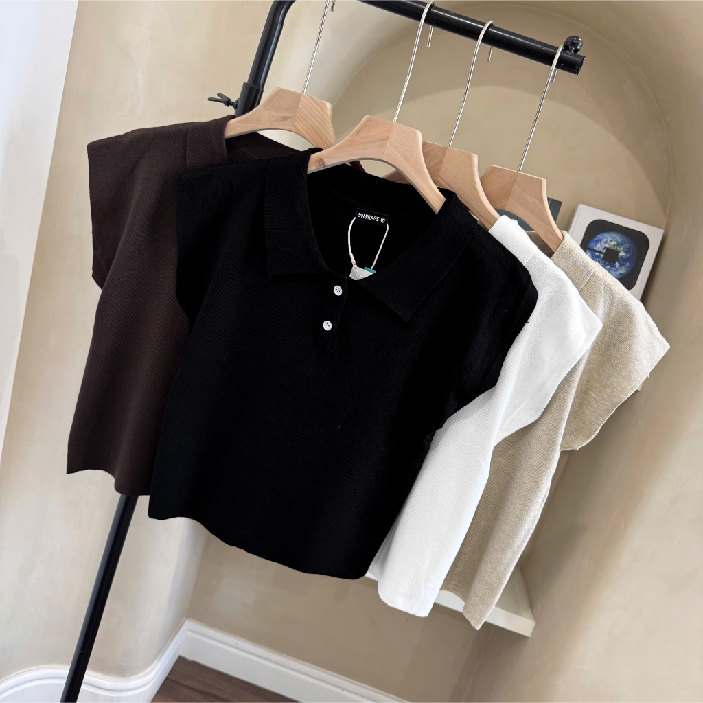 Áo Len Mirage Form Sát Nách Hot Trend, Chất Len Mềm Mịn Thoáng Mát.