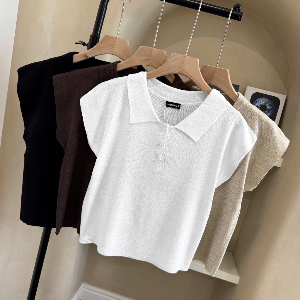 Áo Len Mirage Form Sát Nách Hot Trend, Chất Len Mềm Mịn Thoáng Mát.