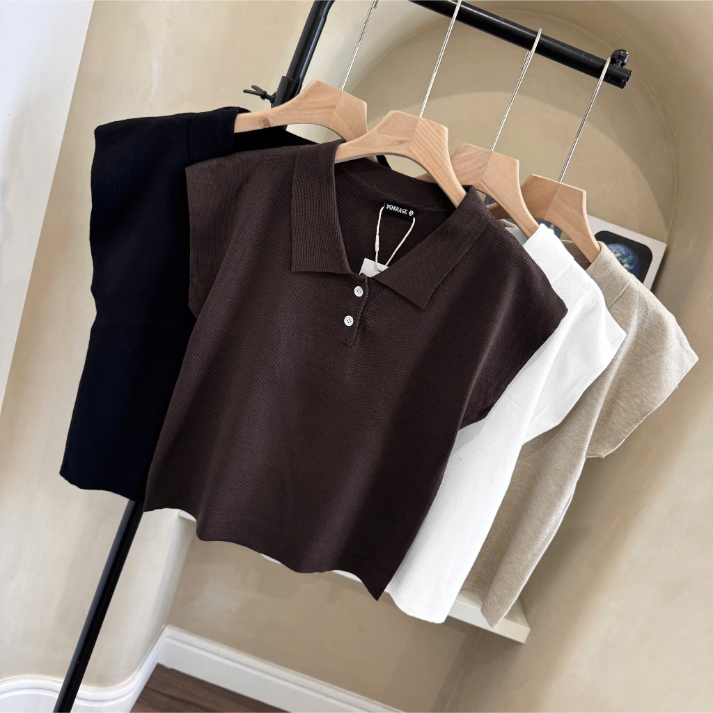 Áo Len Mirage Form Sát Nách Hot Trend, Chất Len Mềm Mịn Thoáng Mát.