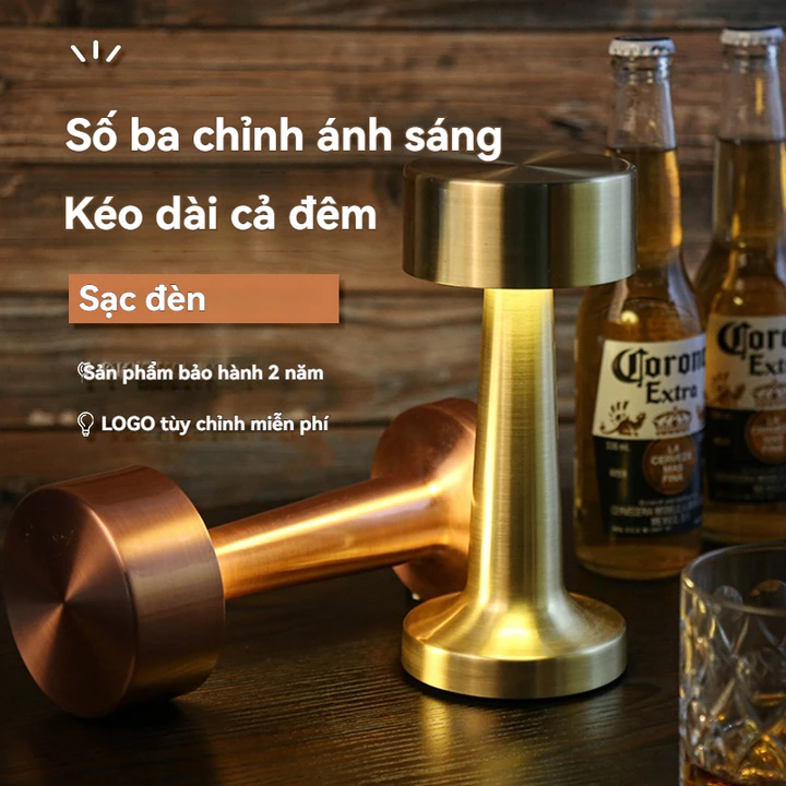 Đèn ngủ kim loại đơn giản cổ điển đèn bàn cạnh giường ngủ đèn bàn sạc đèn bàn ăn đèn bầu không khí đèn ngủ đèn bàn trang – 4