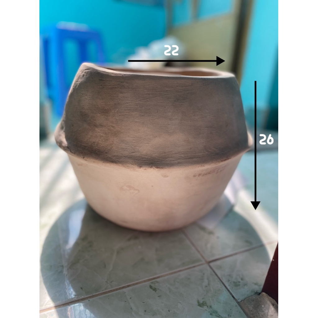 Chậu gơn sóng ngang-Chậu Đất Nung-Tuibanchau