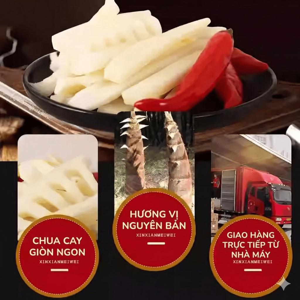 Măng Trúc Ngâm Ớt Tứ Xuyên Hũ Lớn 800g Giòn Sần Sật, Cay Nồng Cực Đã Chuẩn Vị Nội Địa Trung Luka Food