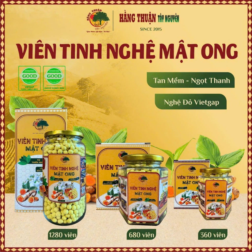 Viên Tinh Nghệ Mật Ong Hằng Thuận Tây Nguyên