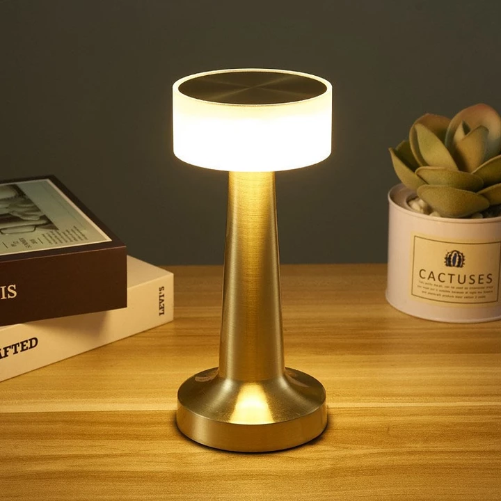 Đèn ngủ kim loại đơn giản cổ điển đèn bàn cạnh giường ngủ đèn bàn sạc đèn bàn ăn đèn bầu không khí đèn ngủ đèn bàn trang – 6