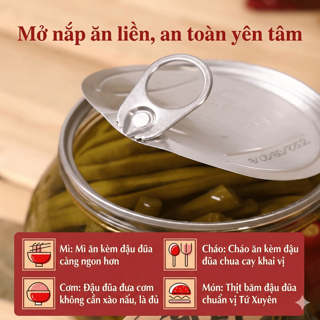 Rau Củ Ngâm Tứ Xuyên Thập Cẩm Hũ 800g - Vị Cay Tê Giòn Sần Sật, Ăn Liền Siêu Cuốn, Chuẩn Vị Nội Địa Luka Food