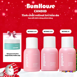 Hoạt Chất Retinol 1.0% /0.5%/0.3% Hỗ Trợ Tái Tạo Làn Da & Cải Thiện Nếp Nhăn CANDID Retinol Treatment 30ml