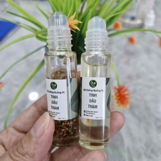 Tinh dầu tràm N guyên Chất ngâm hoa nén chai lăn Bi 10ml-giúp tránh gió, giữ ấm cho trẻ