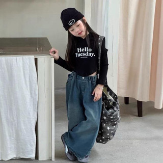 Q20-[tomnaukids]  Quần jean ống rộng cho bé gái size từ 9-36Kg