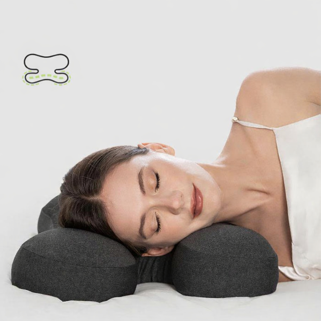 Gối công thái học giúp giảm áp lực lên mặt, mang lại giấc ngủ sâu và thoải mái