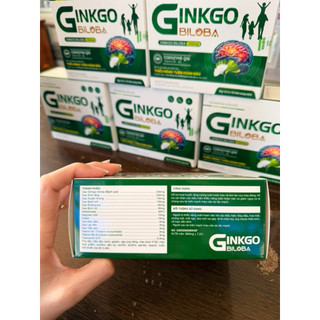 Viên uống bổ não-Ginkgo Biloba-Cải thiện các biểu hiện thiểu năng tuần hoàn não,giảm di chứng sau tai biến mạch máu não