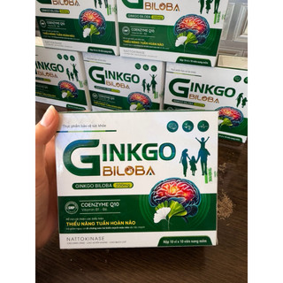 Viên uống bổ não-Ginkgo Biloba-Cải thiện các biểu hiện thiểu năng tuần hoàn não,giảm di chứng sau tai biến mạch máu não