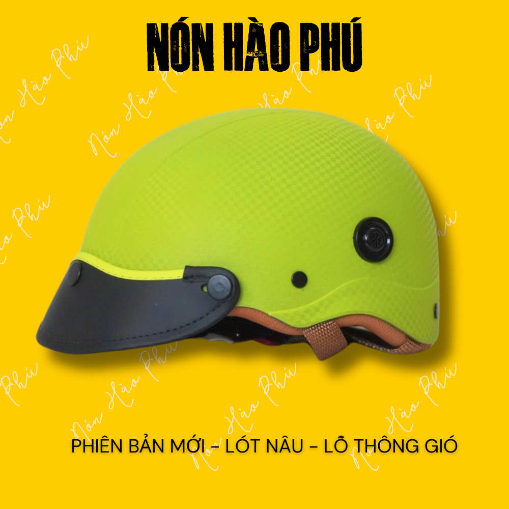 Mũ bảo hiểm Sơn Trơn Nhũ CARO VIP [BẢN ĐẶC BIỆT] NÓN BẢO HIỂM VÂN CARO NHÁM SIÊU BỀN dành cho nam và nữ nửa đầu 1/2