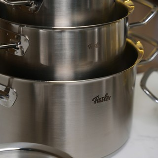 Bộ Nồi Fissler Profi Set 6 Vung Thép Siêu Cao Cấp Kèm Quánh Và Chảo Thép Không Gỉ GermanySnT HCM 70063