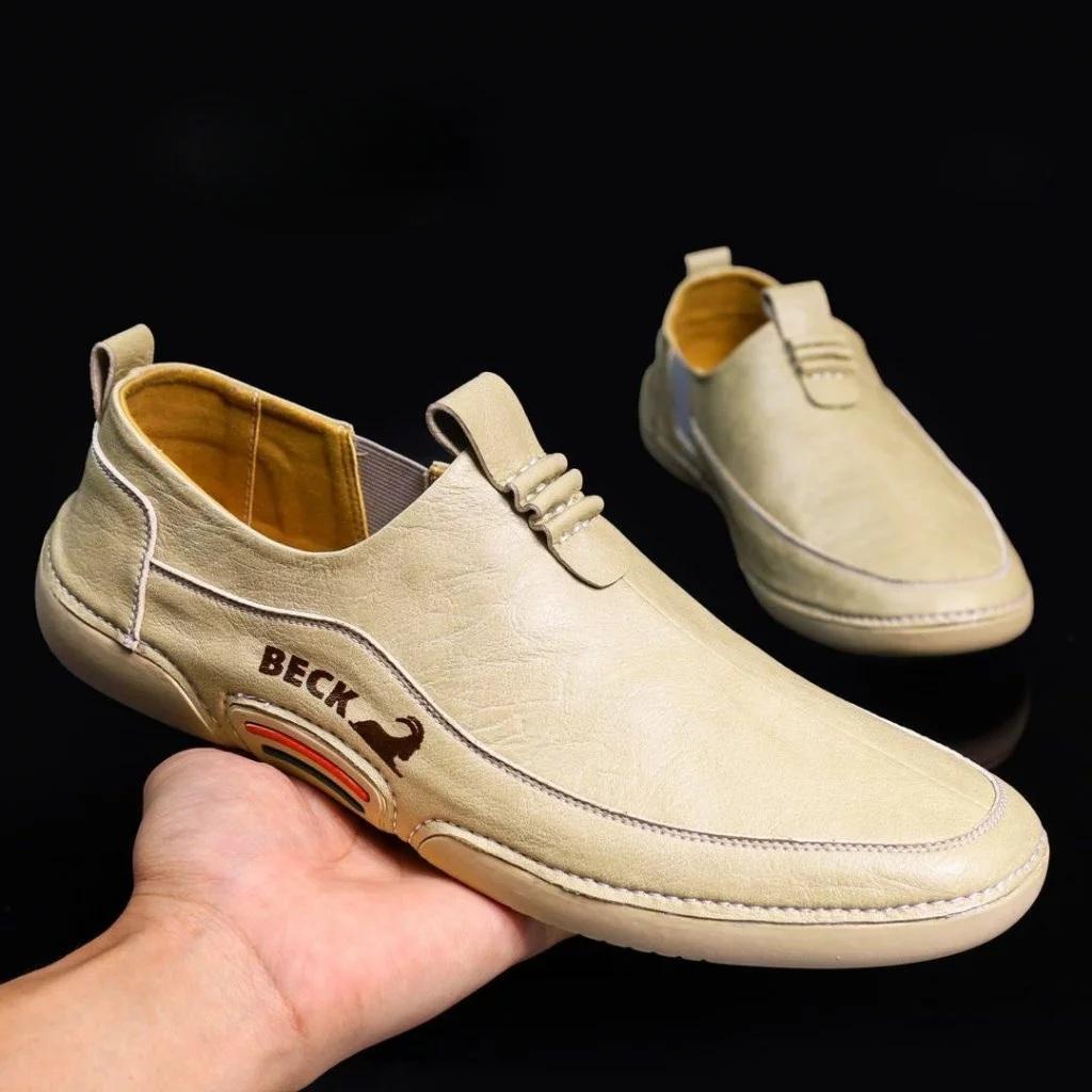 Giày Slip-on Thiết Kế Basic Dễ Phối Đồ DAVINCIA Trẻ Trung Năng Động, Đế Cao Su Non Có Khâu Da Simili Cao Cấp