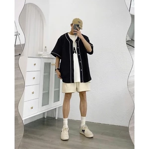 Áo bóng chày trơn Basic form Unisex cho Nam
