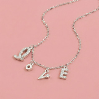Dây chuyền bạc nữ LAMY Twinkling Love Necklace Rose Gold 6413