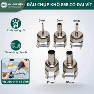 Đầu khò máy có đai vít 3mm 5mm 8mm 10mm 12mm cho trạm khò 858 chất lượng tốt.