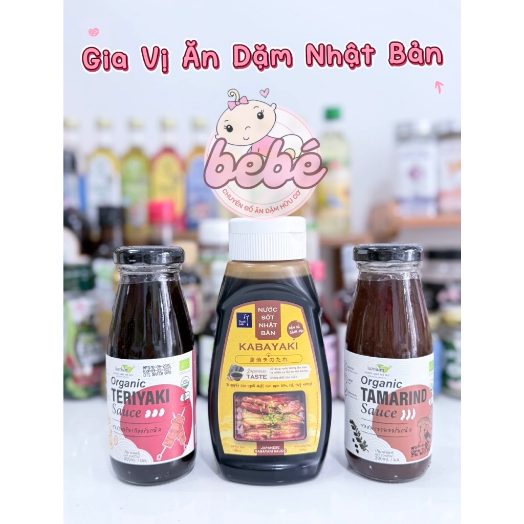 Gia vị ăn dặm cho bé từ 6 tháng. Dầu ăn dặm, nêm Nhật, Thuyền Xưa, Anpaso, Mămmy, Sokfarm,…