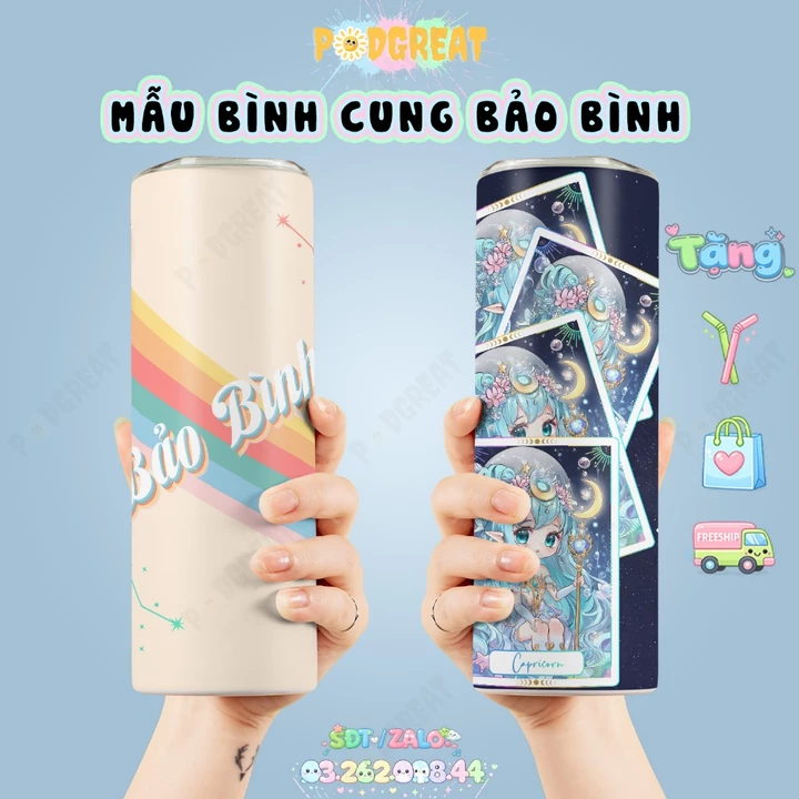 Bảo Bình, Cốc Giữ nhiệt Cung Bảo Bình, Bình Giữ nhiệt 12 Cung Hoàng Đạo, Bình Giữ nhiệt Cung Bảo Bình