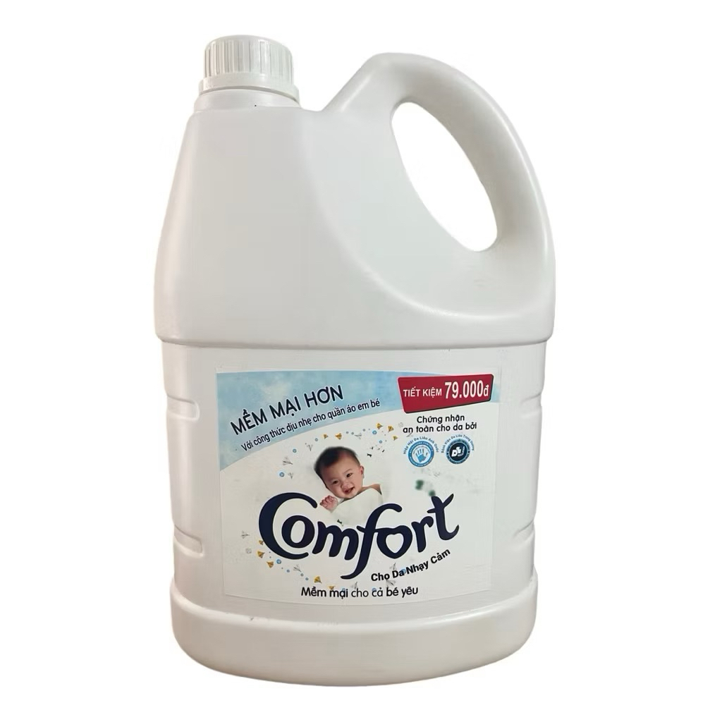 Combo 2 Can Nước Xả Vải Comfort Cho Da Nhạy Cảm 3.8L Tiết Kiệm Mềm Sợi Vải Cho Bé Và Gia Đình