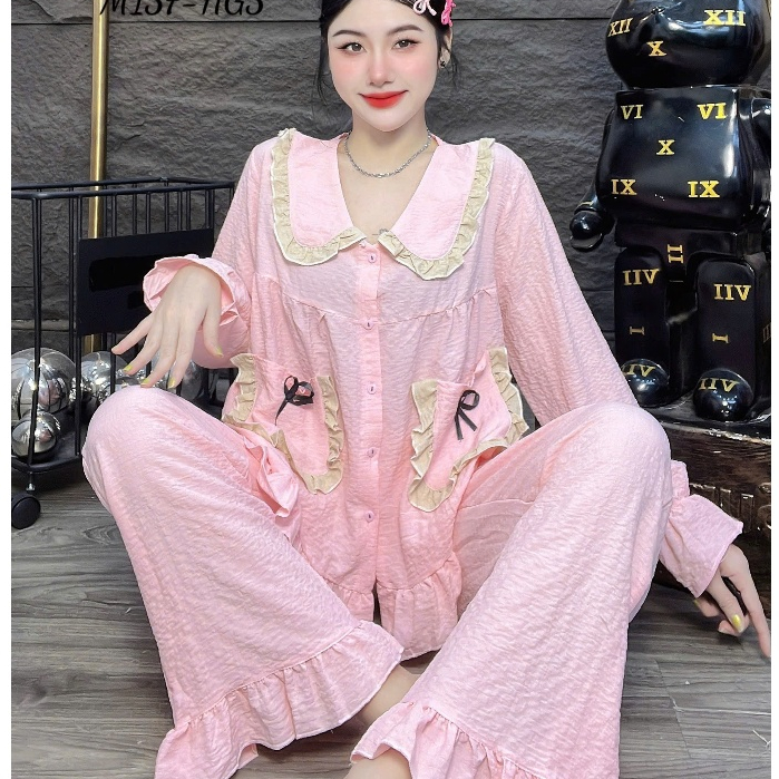 Đồ bộ nữ đồ mặc nhà,đồ ngủ nữ dễ thương,đồ xinh đũi tiểu thư cao cấp trơn nhiều màu sắc bắt mắt[370]