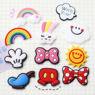 Sticker, Charm 3D nhựa dẻo chủ đề Siêu charm bán lẻ DIY gắn Dép Sục, Cá Sấu JB-310 Mita