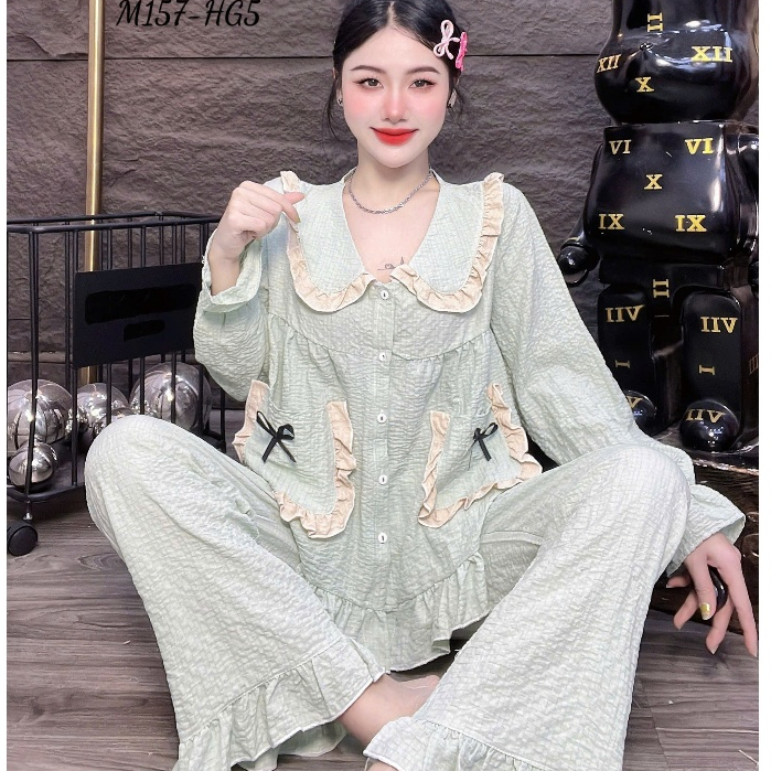Đồ bộ nữ đồ mặc nhà,đồ ngủ nữ dễ thương,đồ xinh đũi tiểu thư cao cấp trơn nhiều màu sắc bắt mắt[370]