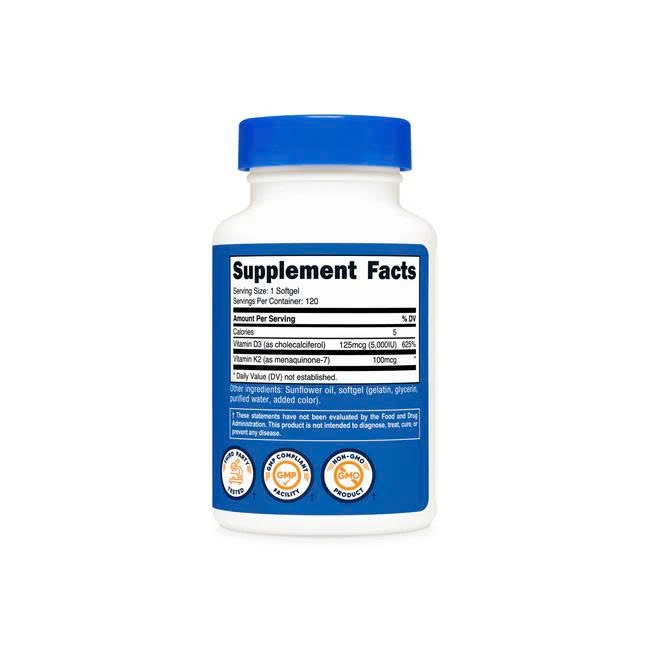 Nutricost Vitamin K2 + Vitamin D3
