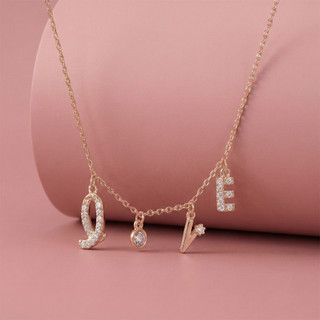 Dây chuyền bạc nữ LAMY Twinkling Love Necklace Rose Gold 6413