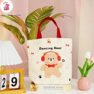 Túi Vải Canvas Thời Trang Họa Tiết Cute MEILI STORE