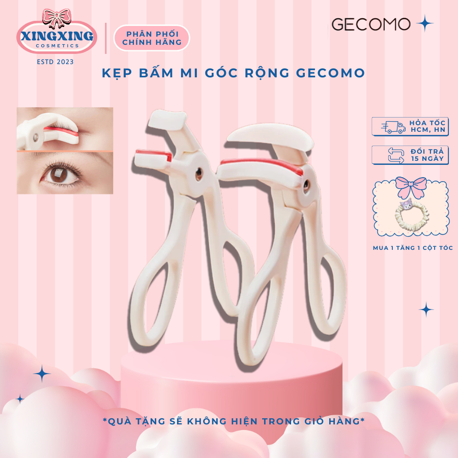 [GECOMO] Kẹp Bấm Lông Mi GECOMO Dụng Cụ Bấm Mi Mini Góc Rộng Nhỏ Gọn Tiện Dụng Cong Mi Lâu XINGXINGCOSMETICS