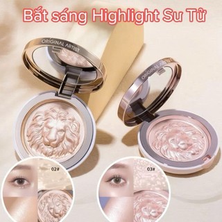 Phấn Bắt Sáng Sư Tử Lion Gloss Powder Highlight Mã 03 Mềm Mịn, Ánh Hồng ( Mẫu Cũ)