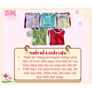 Set Áo Dài Bé Gái Gấm A468 Ánh Kim Cao Cấp Kèm Quần Lụa Satin & Băng Đô – Áo Dài Cách Tân Truyền Thống Cho Bé