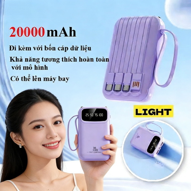Pin Dự Phòng X279 20000mAh Sạc Nhanh – Mini Nhỏ Gọn, Dung Lượng Lớn, Tiện Lợi Mang Theo | BigBuy360 - bigbuy360.vn
