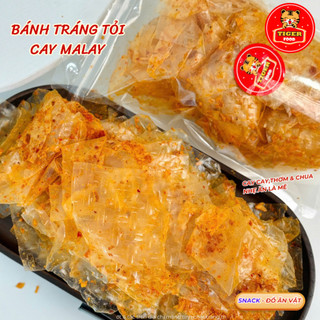 Bánh Tráng Tỏi Cay Malay TIGER FOOD Bánh Tráng Tỏi Cay Malay Siêu Cay Vị Chua Nhẹ - Đồ Ăn Vặt Sài Gòn Snack Thức Ăn
