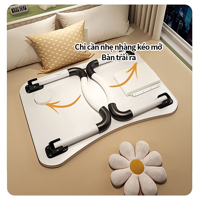 Bàn học di động cho người lười, bàn trên giường ký túc xá, bàn gấp gọn cho phòng thuê | BigBuy360 - bigbuy360.vn