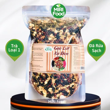 [Loại 1 - Đã Rửa Sạch] 1Kg Trà Gạo Lứt Xạ Đen MIRI Food, Đậu Đen Xanh Lòng, Đậu đỏ, Lá Sen Hỗ Trợ Giảm Cân, Đẹp Da