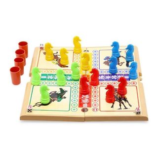 Bộ Cờ Đua Cá Ngựa Hộp Nhựa Cứng Loại Lớn 30 X 28 X 2cm  (hàng tốt)