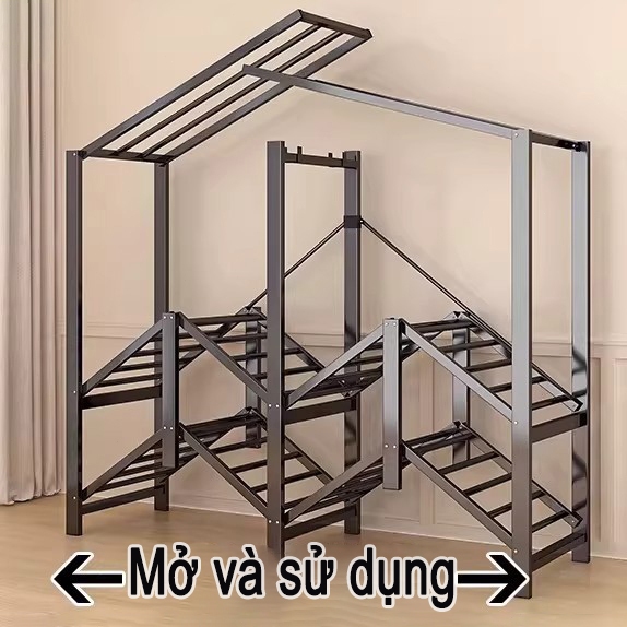 𝐎𝐥𝐢𝐟𝐞 Tủ quần áo vải khung thép Không cần cài đặt tủ đựng quần áo Gấp Gọn tủ vải đựng quần áo kệ quần áo lắp ráp