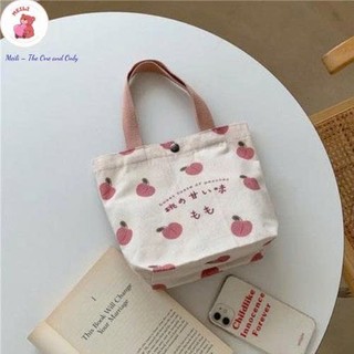 Túi Vải Canvas Thời Trang Enjoy Dễ Thương Túi Tiện Ích Dạo Phố MEILI STORE