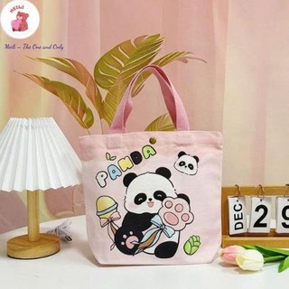 Túi Vải Canvas Thời Trang Enjoy Dễ Thương Túi Tiện Ích Dạo Phố MEILI STORE
