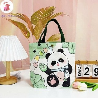 Túi Vải Canvas Thời Trang Enjoy Dễ Thương Túi Tiện Ích Dạo Phố MEILI STORE