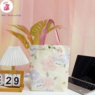 Túi Vải Canvas Thời Trang Dễ Thương Túi Tiện Ích Dạo Phố MEILI STORE